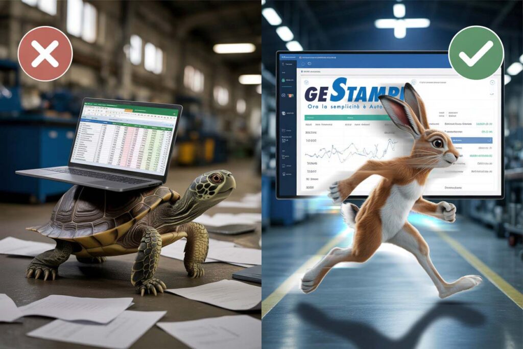 ERP vs Excel per la gestione stampi: quando fare il salto