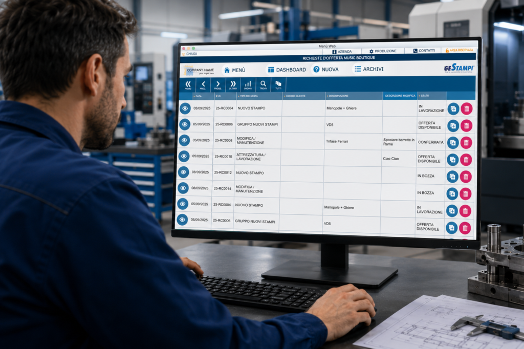 Gestionale per stampisti a Varese: ERP e MES per il distretto produttivo varesotto